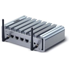 Firewall OPNsense Micro Firewall Appliance Fanless PC 2.5GbE LAN Gigabit Celeron J4125 Router PC, 8GB RAM 128GB SSD, OPNsense Firewall PC AES-NI, HD, VGA, SIM Slot, Compatible with Pfsense