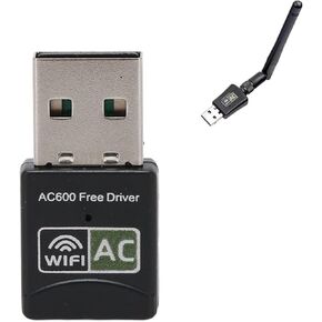 Ejoyous USB Adapter, 600Mbps Dual Band 2.4G 5.8G Support AP Mode IEEE 802.11g Network Adapter for Laptop Desktop PC for Windows Vista/XP/2000/7/8/10, Linux, OS X