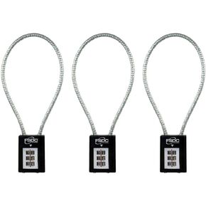 (Firearm Safety Devices – FSDC-CL1996RCB 14" Combination Cable Gun Lock - California DOJ Approved Lock - Scratch-Resistant Paint Finish – 3-Pack