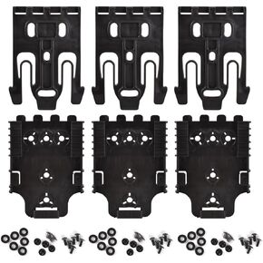 QLS Kit Quick Locking System Kit, QLS Receiver Plate Platform Attachment for Duty Holster Locking Fork Mid Ride Holster Quick Connect Drop Leg Holster Mid-Ride Universal Belt Loop