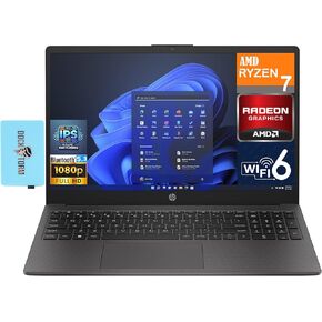 HP 255 G10 Business Laptop 15.6" IPS FHD Display (AMD Ryzen 7 7730U, 32GB DDR4, 512GB PCIe SSD, WiFi 6, HD Webcam, Bluetooth 5.3, Win 11 Pro) w/DKZ USB Port Expander