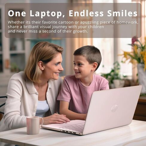 HP Stream 14" HD BrightView Laptop, Intel Celeron N4120 Processor, 16GB RAM, 64GB Storage, Intel HD Graphics, Webcam, 1 Year Office 365, Pink, Windows 11 S, 32GB Hotface USB Card in Saudi Arabia