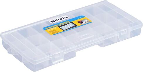 MEIJIA Outdoor Fishing Tackle Boxes, Plastic Box, Plastic Storage Organizer Box with Removable Dividers - Fishing Tackle Storage,Off-White in Saudi Arabia