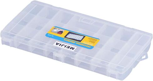 MEIJIA Outdoor Fishing Tackle Boxes, Plastic Box, Plastic Storage Organizer Box with Removable Dividers - Fishing Tackle Storage,Off-White in Saudi Arabia
