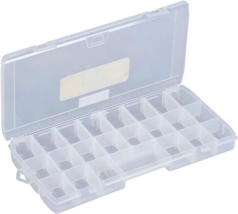 MEIJIA Outdoor Fishing Tackle Boxes, Plastic Box, Plastic Storage Organizer Box with Removable Dividers - Fishing Tackle Storage,Off-White in Saudi Arabia