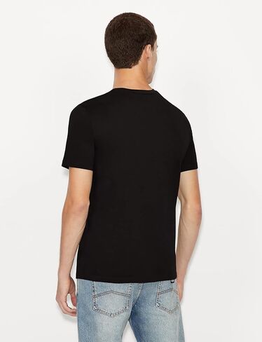تي شيرت Armani Exchange رجالي كلاسيكي بشعار Crew in Kuwait