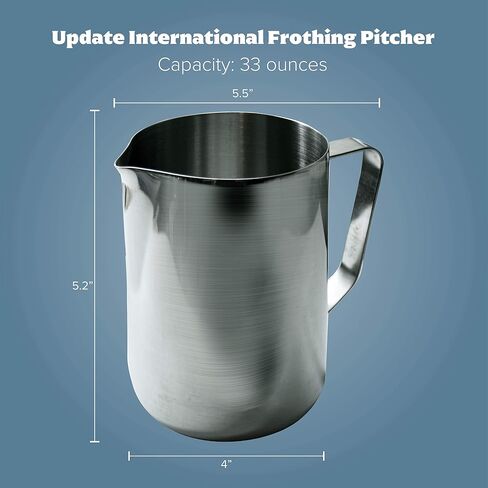 Update International EP-12 12 Oz Stainless Steel Frothing Pitcher, Silver in Saudi Arabia