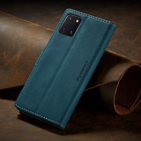 حافظة Bpowe Galaxy Note 10 Lite (2020)، حافظة محفظة جلدية لهاتف Galaxy A81 بتصميم كلاسيكي مع فتحة بطاقة وإغلاق مغناطيسي، حافظة قابلة للطي لهاتف Samsung Galaxy Note 10 Lite/Galaxy A81/Galaxy M60S (أحمر خمري) in Kuwait