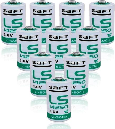 <= 10 قطعة => لبطارية ليثيوم Saft LS 14250 1/2 AA، بطارية LS14250 3.6 فولت 1200 مللي أمبير في الساعة لعداد المياه وعداد الكهرباء والغاز والمزيد in Saudi Arabia