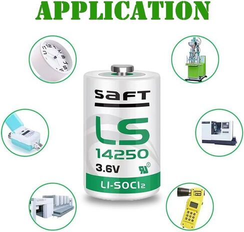 <= 10 قطعة => لبطارية ليثيوم Saft LS 14250 1/2 AA، بطارية LS14250 3.6 فولت 1200 مللي أمبير في الساعة لعداد المياه وعداد الكهرباء والغاز والمزيد in Saudi Arabia