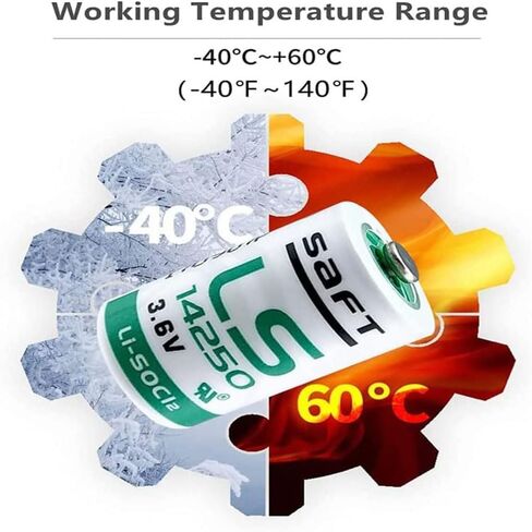 <= 10 قطعة => لبطارية ليثيوم Saft LS 14250 1/2 AA، بطارية LS14250 3.6 فولت 1200 مللي أمبير في الساعة لعداد المياه وعداد الكهرباء والغاز والمزيد in Saudi Arabia