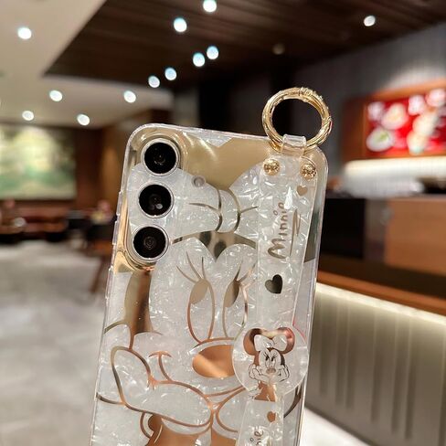 for Galaxy A15 5G Case Wrist Band Kickstand Cover Ultra Slim IMD Animal Pattern Shockproof Protection Holder Cover for Samsung Galaxy A15 5G /4G(Cartoon Characters) in Saudi Arabia