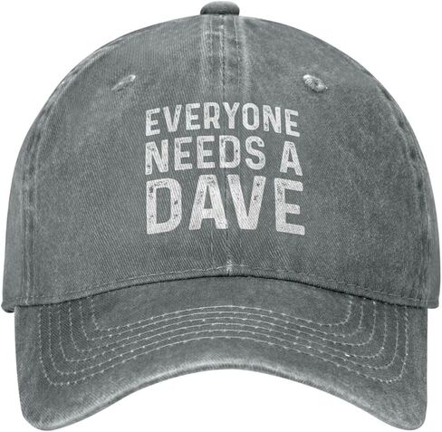 Funny Hat Everyone Needs A Dave Cap for Women Dad Hats Graphic Caps Gray in Kuwait