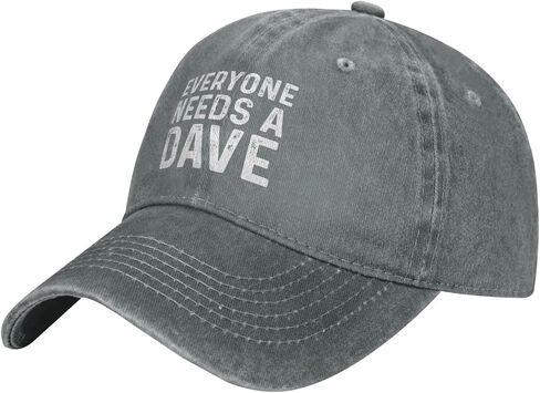 Funny Hat Everyone Needs A Dave Cap for Women Dad Hats Graphic Caps Gray in Kuwait