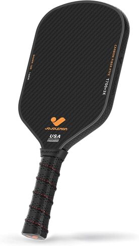 Pickleball Paddles, Raw Carbon Fiber Pickleball Paddle with a 16mm Shark Power Polymer Core, The Pickleball Rackets Designed for Ultimate Spin & Consistency in Saudi Arabia