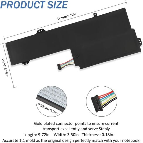 L17L3P61 Laptop Battery Replacement for Lenovo IdeaPad Yoga 720-12IKB Yoga 520-12 320-11 320S-13IKB Xiaoxin 7000-13 Series New Battery for L17C3P61 L17M3P61 11.58V/36Wh in Saudi Arabia