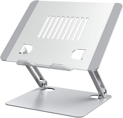 Adjustable Laptop Stand for Desk-Portable Laptop Riser Holder - Aluminum Ergonomic Computer Notebook Stand Holder for MacBook Air Pro, Dell XPS, HP (10-15.6'') (Gold) in Saudi Arabia