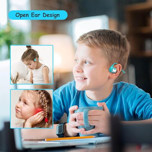 Kids Headphones, LK15 Open Ear Bluetooth Headphones with Air Conduction, Ultra-Light, 85dB Volume Limiting Wireless Headphone for Children Teens Boys Girls (Purple) in Saudi Arabia