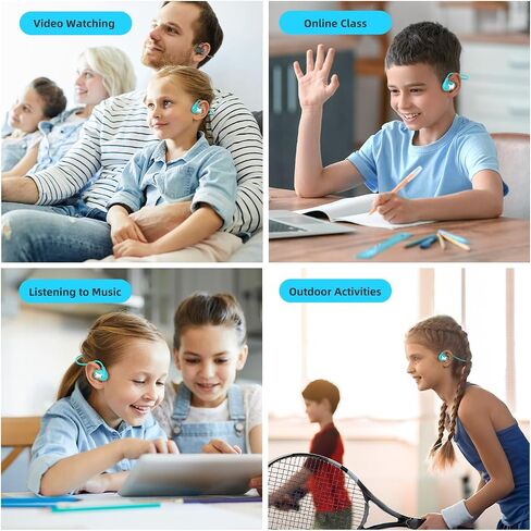 Kids Headphones, LK15 Open Ear Bluetooth Headphones with Air Conduction, Ultra-Light, 85dB Volume Limiting Wireless Headphone for Children Teens Boys Girls (Purple) in Saudi Arabia