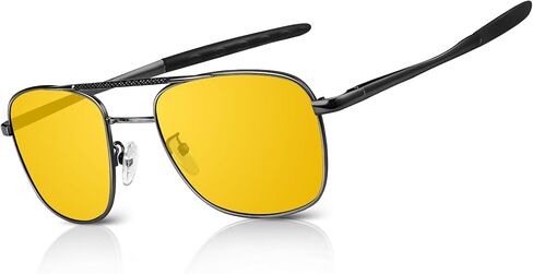 LINVO Classic Square Sunglasses for Men Polarized UV Protection Ultralight Driving Cycling Fishing Sun Glasses in Saudi Arabia