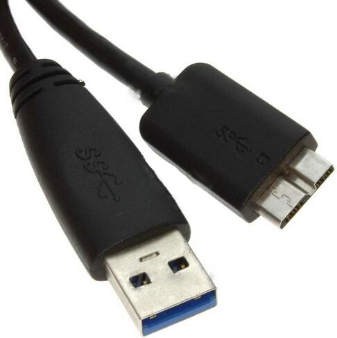 BUC3A-MB45 Black 1.5ft Micro USB 3.0 Cable A to Micro B for Seagate Goflex/Back Up Plus/Expansion Series Portable External Hard Drives in Saudi Arabia