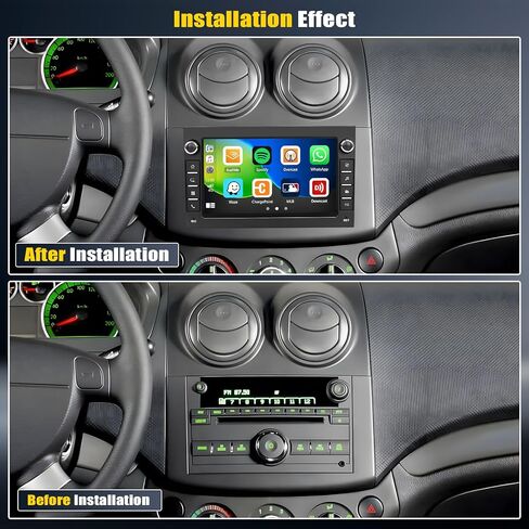ستيريو سيارة 2G+64G Android 13 لسيارة شيفروليه بويك جي إم سي سييرا يوكون تشيفي أفيو سونيك مع Apple CarPlay Android Auto، راديو سيارة بشاشة لمس 7 بوصة مع نظام تحديد المواقع العالمي، واي فاي، بلوتوث FM/RDS + كاميرا احتياطية in Kuwait