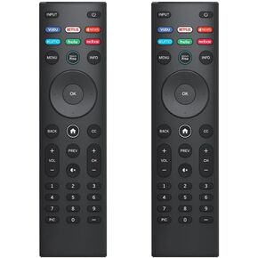 【Pack of 2】 Replacement Remote for Vizio Smart TV, Compatible with All Vizio TVs D-Series E-Series M-Series V-Series P-Series SmartCast HD 4K VIZIO Smart TVs