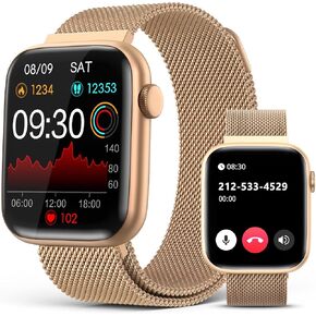 EarlySincere Smart Watches for Women (Answer/Make Calls), 1.9" HD Full Touch Screen, Fitness Tracker with Heart Rate Blood Oxygen Sleep Monitor, IP67 Waterproof Smartwatch for Android iOS