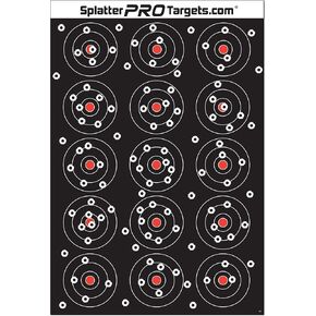 12x18 Splatter Targets. Shots Burst with a Bright Splatter Upon Impact. Instantly See Your Shots.