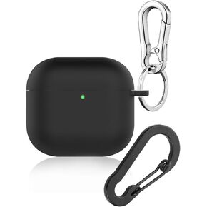 Compatible with Airpods 4 Case 2024, Soft Silicone Protective Case for Airpods 4 Headphone with Keychain, Shockproof Cover Case for Airpods 4th gen for Women Men (Pink) in Kuwait