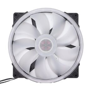 Case Fans, Large Air Volume Cooling Fans ARGB Light Synchronization Hydraulic Bearing Silent Low Noise 4PIN PWM+5V Computer Fan 9 Leaf Design(200 * 200mm)