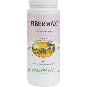 Maxi Health Fibermax Supreme - Psyllium Husk & Flax Bran - Constipation Help - 180 Capsules - Kosher