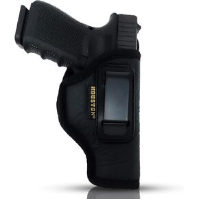 Houston IWB Gun Holster ECO Leather Concealed Carry Soft Material | Suede Interior for Maximum Protection | Fits: Glock, Rug, Springfield, Sig, S&W, Walther, Taurus, H&K, Beretta and More