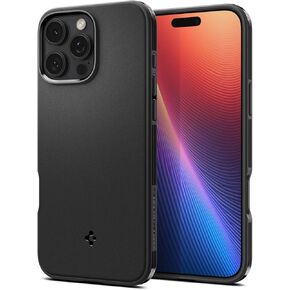 Spigen Essential Sand Blast Designed for iPhone 16 Pro Case (2024) [Military-Grade Protection] - Matte Black