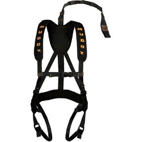 Muddy Hunting Tree Stand Safety Systems Lightweight Padded Nylon Whitetail Deer Quick-Release Ambush Optifade Elevated II Harness
