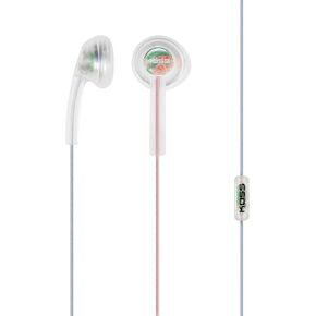 Koss CL3i Clear Transparent in-Ear Bud, Retro Style, in-Line Micrphone and Remote, 3.5mm Wired Plug