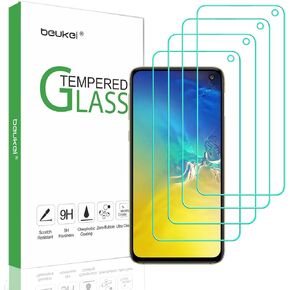 beukei (4 Pack) Designed for Samsung Galaxy S10e Screen Protector Tempered Glass, Anti Scratch, Bubble Free