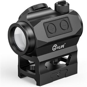 CVLIFE JackalHowl Red Dot Sight with Motion Awake and Auto Off, 1x20mm 2MOA Red Dot Rifle Scope with Absolute Co-Witness Riser, IPX7 Waterproof & Shockproof & Fogproof Red Dot Optics Reflex Sight…