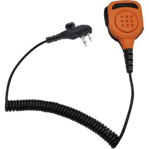 Two Way Radio Shoulder Mic Remote Speaker Microphone with 3.5mm Audio Jack for HYT Hytera Radio BD502i BD552i BD612i PD402i PD482i PD502i PD562i TC508 PD562 Walkie Talkie (Orange), RE028