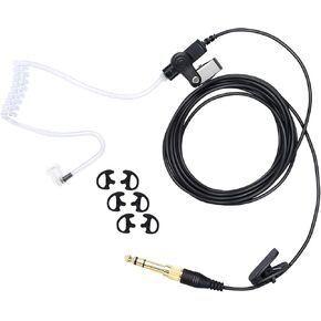 IFB Earpiece 3.5mm Piece Cable Universal Monitor Kit Set Invisible Headset Anchor News Broadcasting Music TV Broadcaster for w/iPhone,Andriod,Telex,Clear-Com,Comrex,Lecstronics (Black,Wired)