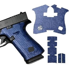 Handleitgrips Gun Grip Wrap Tape, Non-Slip, Adhesive Style, Do It Yourself, Easy Installation, Accessories, Compatible with Glock 43x and Glock 48 Vinyl Honeycomb, Veteran Owned, Made in The USA