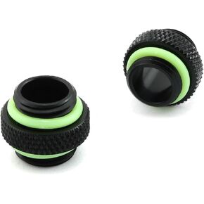 2pcs Male to Male Extender Fitting Silver G1/4
