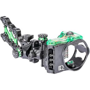 IQ Micro 5-pin Bowsight -New for 2021- All-aluminum, Patented Retina Lock Alignment Technology, Enhanced Fiber Optic Containment, Tool-free Adjustment, Available in Right & Left Hand