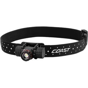 Coast XPH25R 400 lumens Black LED Head Lamp CR123 Battery - Case of: 1;
