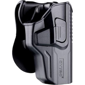 OWB Holster for Walther PPQ M2 4" / PPQ M1 4" / PPQ M2 SC(Unfit P22) - Index Finger Released | Adjustable Cant | Autolock | Outside Waistband Carry | Silicone Pad Paddle | Matte Finish -Right Handed