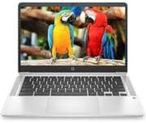 HP Chromebook 14-inch HD Laptop, Intel Celeron N4000, 4 GB RAM, 32 GB eMMC, Chrome (14a-na0020nr, Ceramic White) in Saudi Arabia