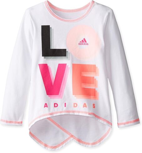 adidas Girls' Long Sleeve Girly Tee Shirt in Saudi Arabia