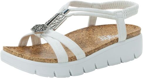 Alegria Women Roz Sandal With Braided Adjustable Buckle Slingback Platform Slide in Saudi Arabia