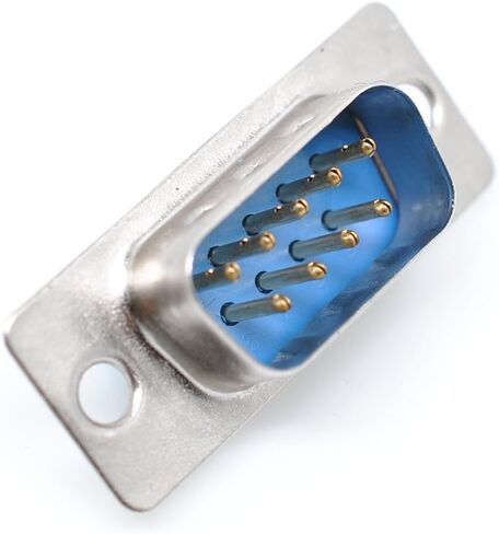 10 Pcs DB9 Male 9-Pin PC Accessories Connector Adaptor - Solder Type, Blue in Kuwait