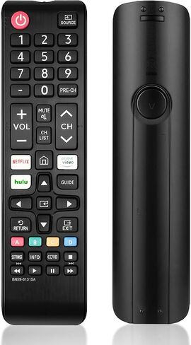 جهاز تحكم عن بعد عالمي BN59-01315A لأجهزة تلفزيون Samsung 4K Crystal UHD الذكية - متوافق مع موديلات السلسلة 6/7/8/TU-7000 (BN59-01315J/BN59-01315E) التي تتميز بأزرار Netflix وPrime Video وHulu in Saudi Arabia